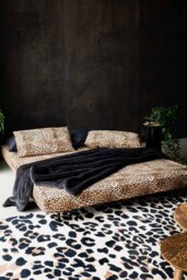 Mabel Large 2 Seater Sofa Bed in Leopard Love Velvet - thumbnail 3
