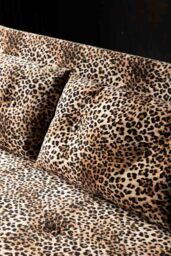 Mabel Large 2 Seater Sofa Bed in Leopard Love Velvet - thumbnail 5