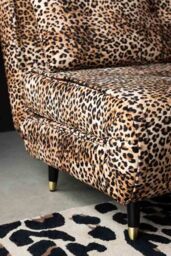 Mabel Large 2 Seater Sofa Bed in Leopard Love Velvet - thumbnail 4