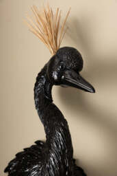 Black & Gold Peacock Wall Art - thumbnail 4