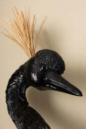 Black & Gold Peacock Wall Art - thumbnail 3