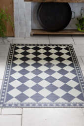 Marble Tile Effect Large Durable Floor Mat - thumbnail 1