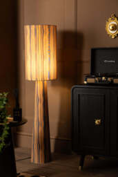 Amber Blurred Line Print Floor Lamp - thumbnail 5