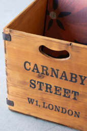 Set of 2 Antiqued Wooden Storage Boxes - thumbnail 3
