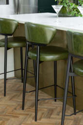 The Blake Bar Stool In Forest Green - thumbnail 5