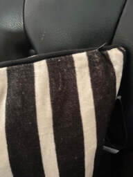 Monochrome Striped Velvet Cushion Cover - SECONDS - thumbnail 4