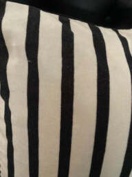 Monochrome Striped Velvet Cushion Cover - SECONDS - thumbnail 5
