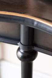 Black & Gold Antiqued-Style Console Table - thumbnail 5