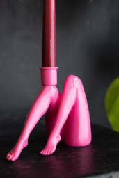 Sexy Hot Pink Legs Candle Holder - thumbnail 3