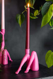Sexy Hot Pink Legs Candle Holder - thumbnail 1