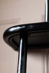 Vintage-Inspired Black Rattan Wall Shelf - thumbnail 5