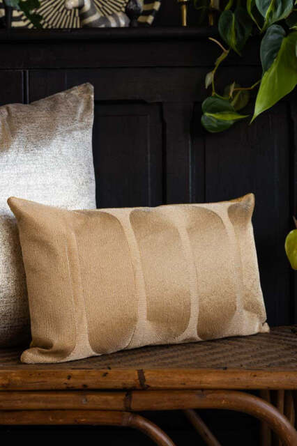Gold Embroidered Cushion - image 1
