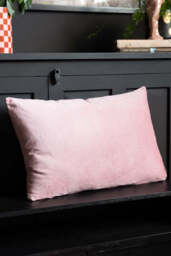 HKLIVING Dusky Pink Velvet Cushion - thumbnail 5