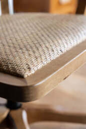 Wicker Swivel Desk Chair - thumbnail 4