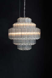 Stunning Art Deco Crystal Chandelier - thumbnail 3