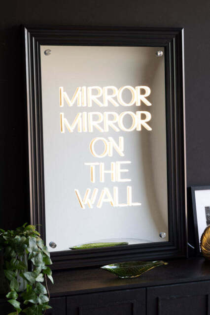 Mirror, Mirror...Framed Neon Wall Light - image 1