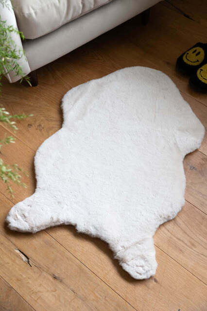 Faux Fur Natural Rug - image 1