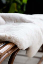 Faux Fur Natural Rug - thumbnail 5