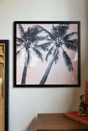 Vintage Pink Palms 50cm x 50cm Art Print - Available in 4 Options - thumbnail 3