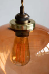 Easyfit Amber Glass Ceiling Light Shade - thumbnail 3