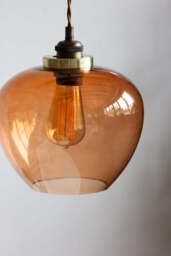 Easyfit Amber Glass Ceiling Light Shade - thumbnail 4