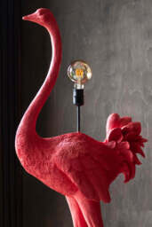 Fabulous Pink Ostrich Floor Lamp - thumbnail 3