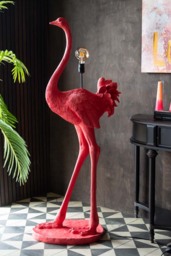 Fabulous Pink Ostrich Floor Lamp - thumbnail 5