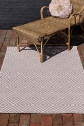 Pink Diamond Indoor/Outdoor Garden Rug - 3 Sizes Available - thumbnail 4