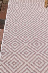 Pink Diamond Indoor/Outdoor Garden Rug - 3 Sizes Available - thumbnail 5