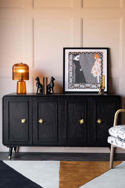 Black & Gold Ringo Sideboard - image 1