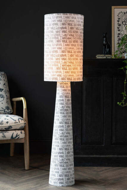 Fuck Normal, I Want Magic Print Floor Lamp - image 1