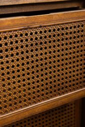 Mid-Century Rattan Bedside Table - thumbnail 5