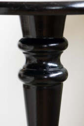 Wood Turned Black Side Table - thumbnail 4