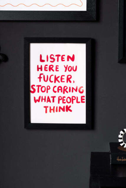 Listen Here You Fucker Art Print - image 1