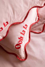 Ooh La La Pink & Red Scallop Edge Bedding Set - thumbnail 3
