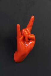 Rock On Hand Wall Art & Coat Hook - thumbnail 1