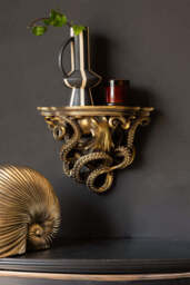 Gold-Effect Octopus Wall Shelf - thumbnail 3