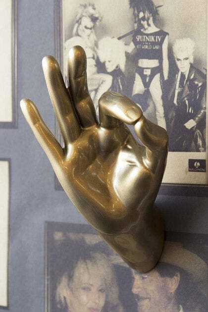 Gold Okay Hand Wall Art & Coat Hook - image 1