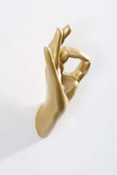 Gold Okay Hand Wall Art & Coat Hook - thumbnail 4