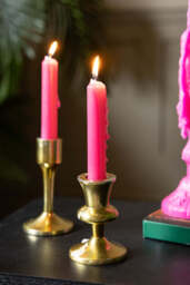 Hot Pink Short Dinner Candle - thumbnail 5