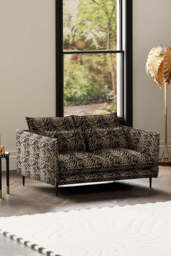 The Lola 2 Seater Sofa in Tiger Print Velvet