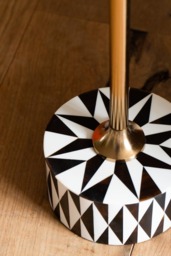 White & Chocolate Brown Star Side Table - thumbnail 5