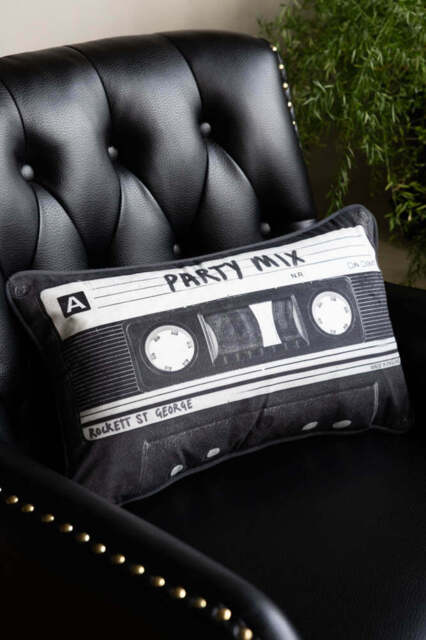 Party Mix Cassette Print Cushion - image 1