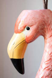Large Blush Pink Flamingo Head Vase - thumbnail 5