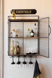 Industrial Wine Wall Shelving Unit - thumbnail 1