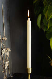 Beautiful Dinner Candle - Ivory - thumbnail 1