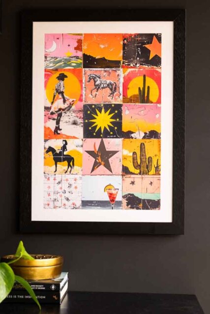 Sunset Wild West Print - Framed Or Unframed Available - image 1