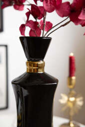 Tall Black Perfume Bottle Vase - thumbnail 5