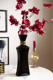 Tall Black Perfume Bottle Vase - thumbnail 4