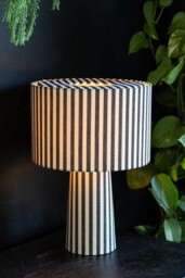 Black & White Stripe Table Lamp - thumbnail 3